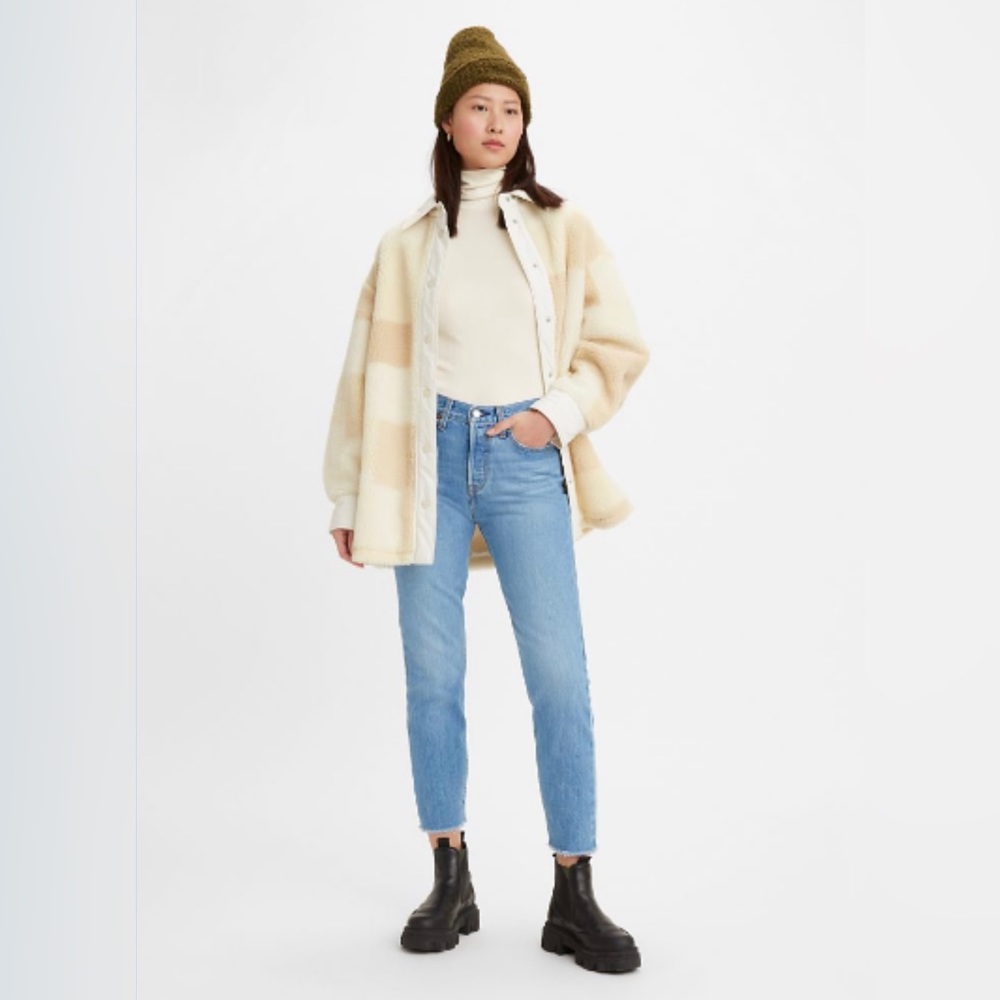 Levi’s Wedgie Icon Fit High Rise Straight Jeans in Athens No Way